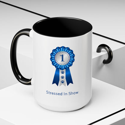 Stressed In Show 2-Tone Coffee Mug