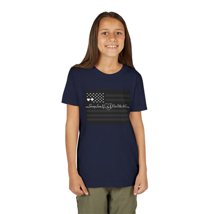 Thin White Line Youth Unisex Short Sleeve Crewneck Tee
