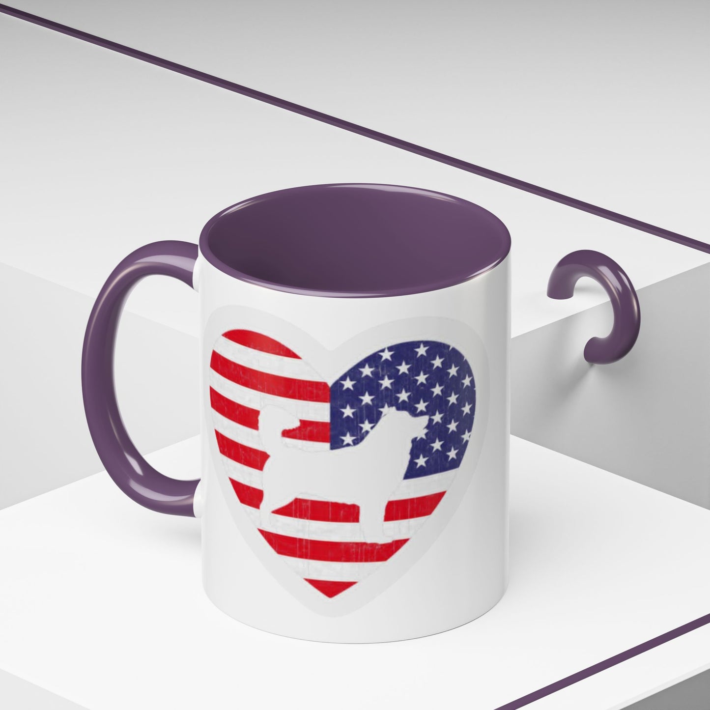 Malamute Flag 2-Tone Coffee Mug