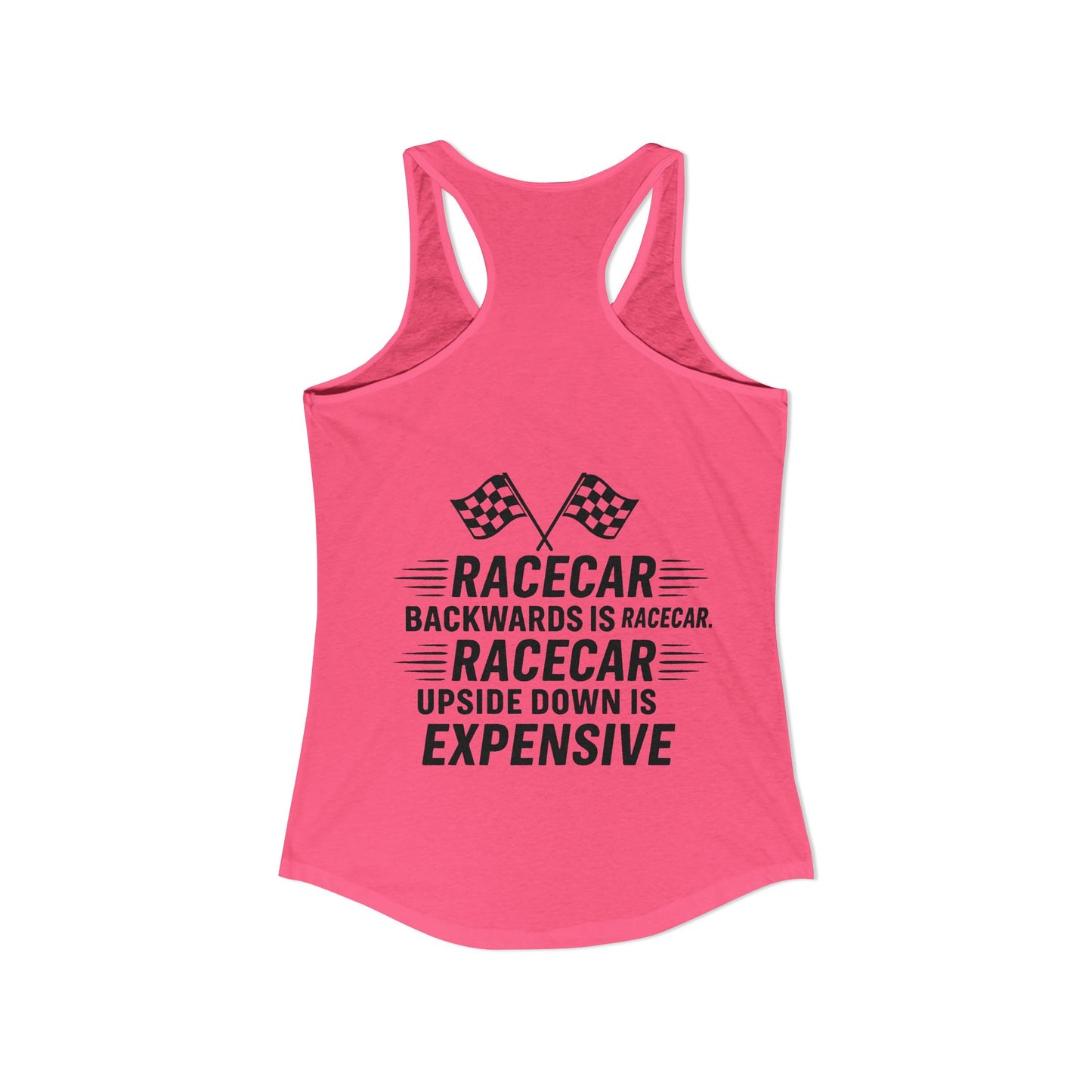Racecar Backwards Women's Racerback Tank