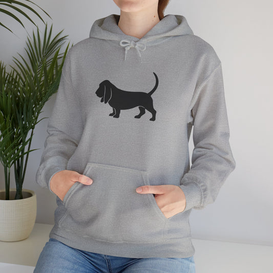 Basset Silhouette Unisex Hoodie