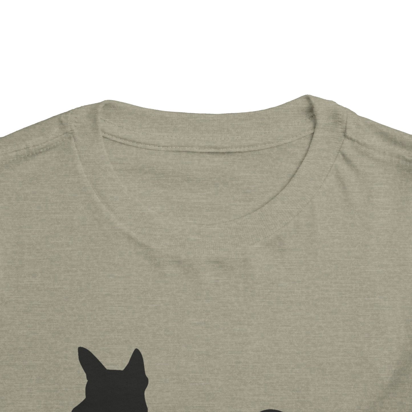 Basenji Silhouette Toddler Unisex Short Sleeve Crewneck Tee