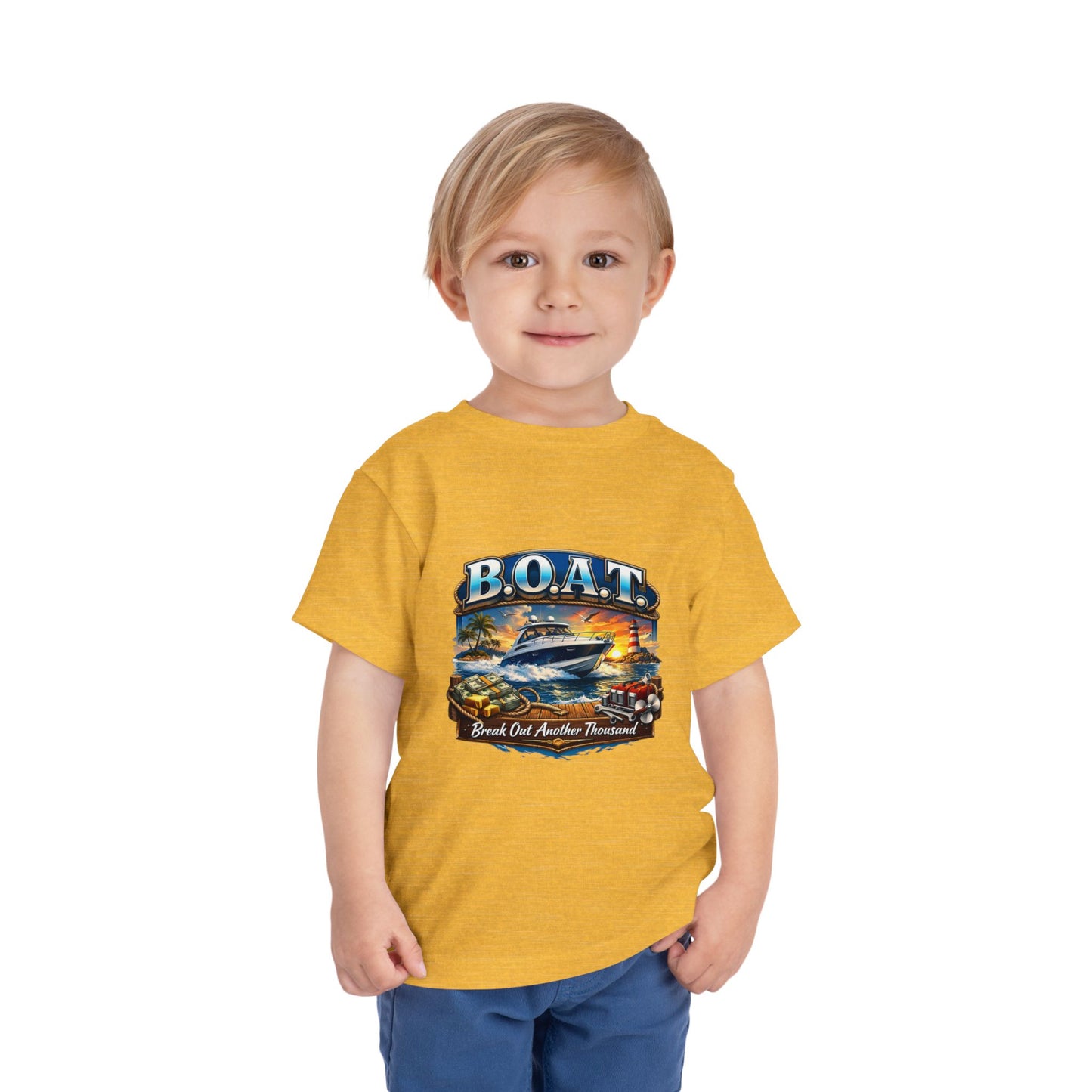 B.O.A.T. Toddler Unisex Short Sleeve Crewneck Tee