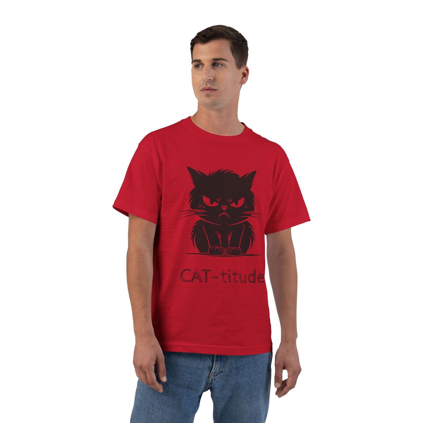 CAT-titude Men's Short-Sleeve Crewneck Tee