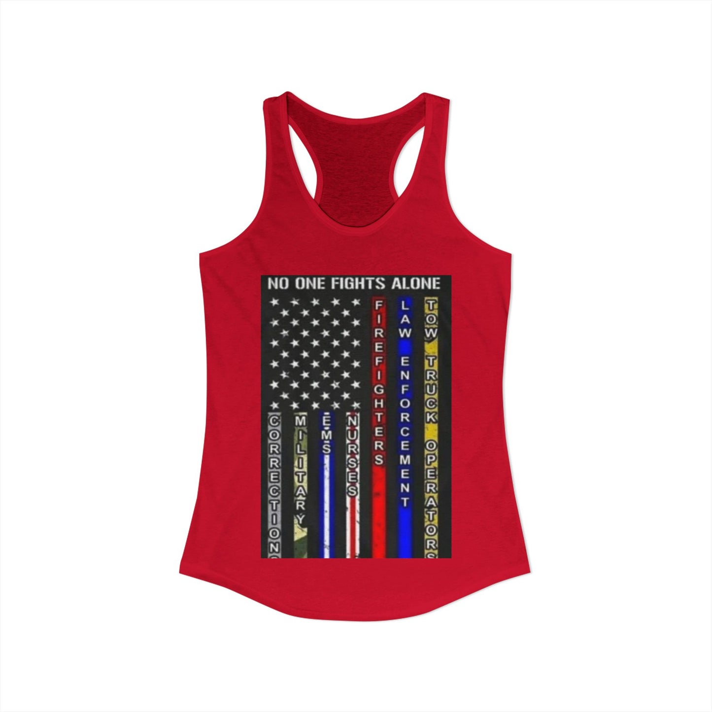 No One Fights Alone Women's Racerback Tank