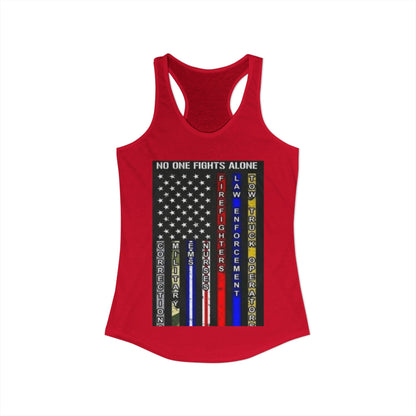 No One Fights Alone Women's Racerback Tank