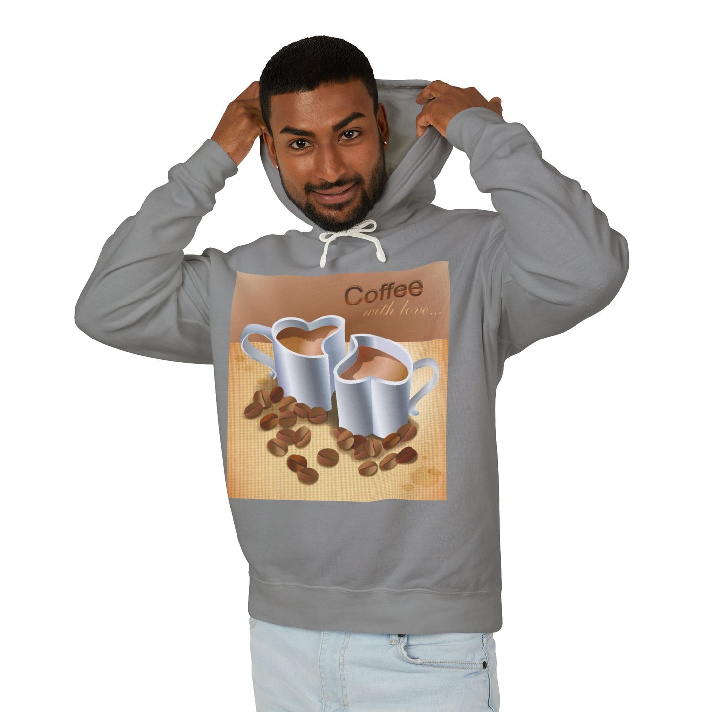 Coffee With Love Unisex Lightweight Hoodie