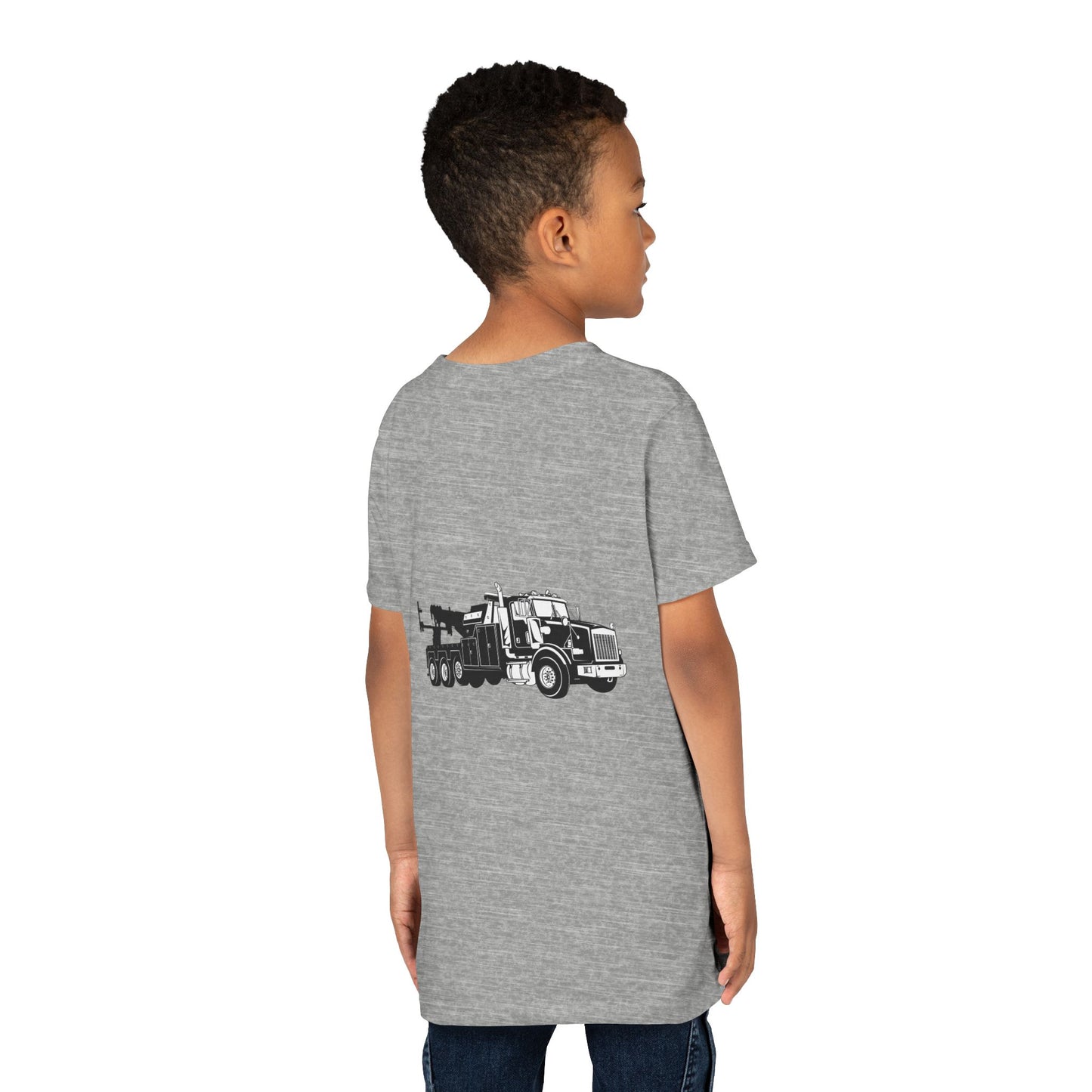Heavy Tow Truck Youth Unisex Short Sleeve Crewneck Tee