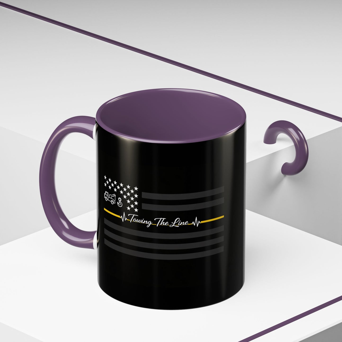 Thin Yellow Line 2-Tone Coffee Mug