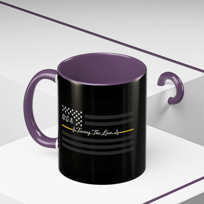 Thin Yellow Line 2-Tone Coffee Mug