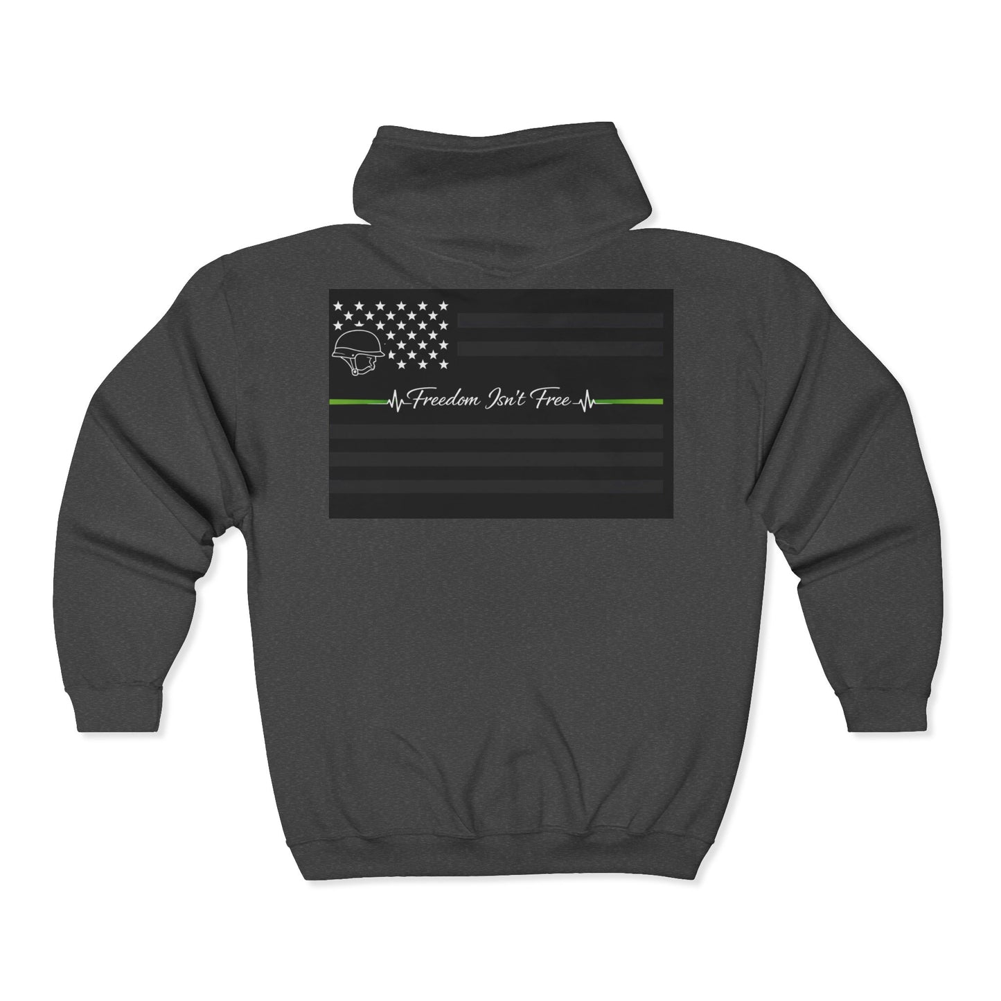 Thin Green Line Unisex Full Zip Hoodie