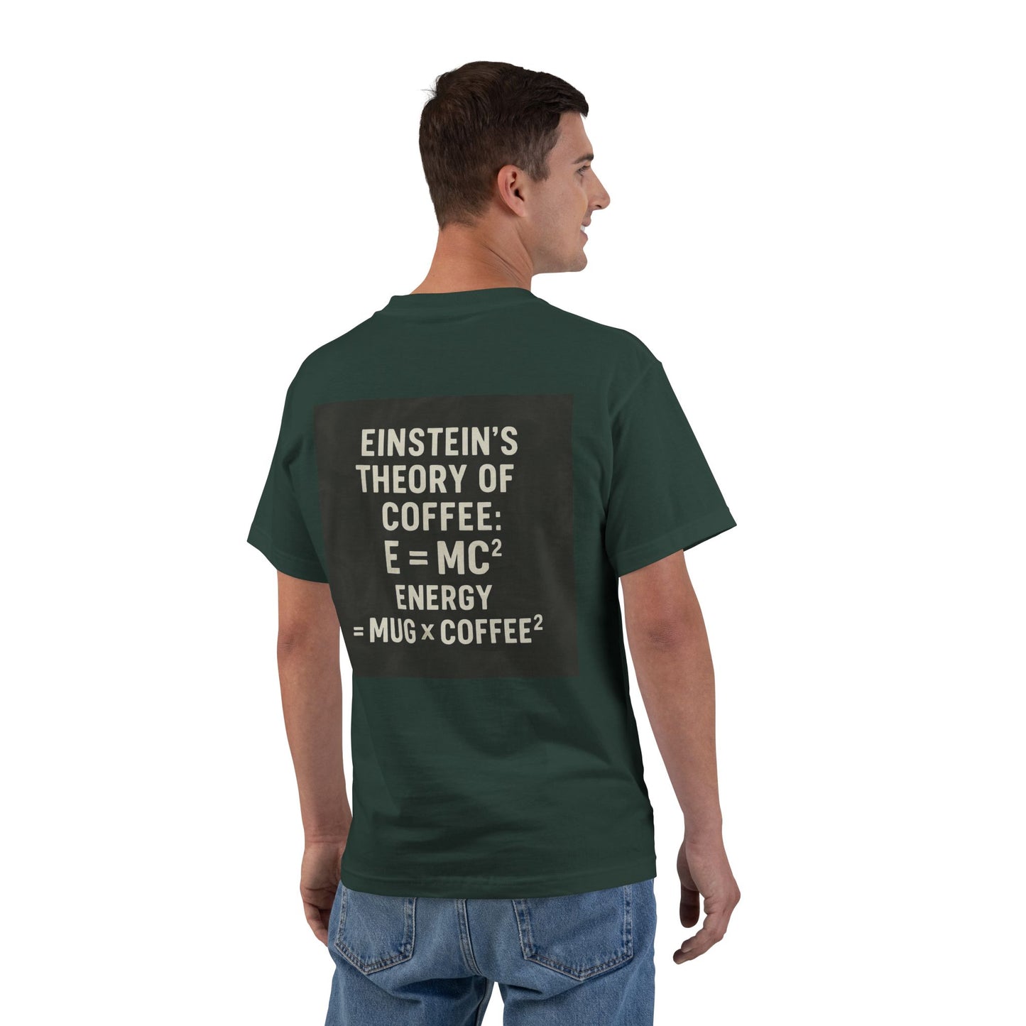 Einstein's Theory Of Coffee Men's Short-Sleeve Crewneck Tee