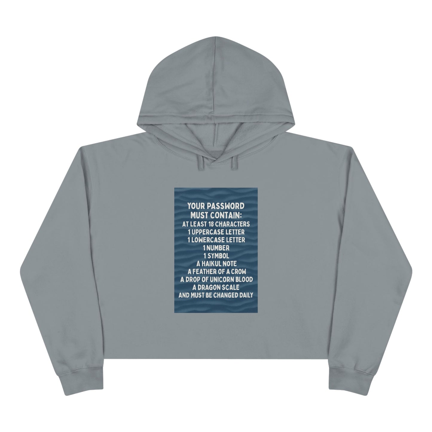 Password Women's Crop Hoodie
