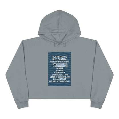 Password Women's Crop Hoodie