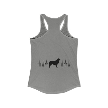 My Heart Beats For Aussies Women's Racerback Tank